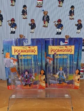Disney Pocahontas Movie Collectible Mattel John Smith & John Ratcliffe Figures